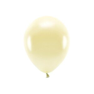 ECO30M-084S-10 Party Deco Eko metalizované balóny - Biele 30cm, 10ks 084S