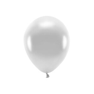 ECO30M-018-10 Party Deco Eko metalizované balóny - Biele 30cm, 10ks 018