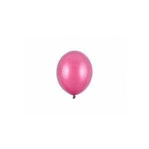 SB5M-006 Party Deco Eko mini metalické balony - 12cm, 10ks Růžová
