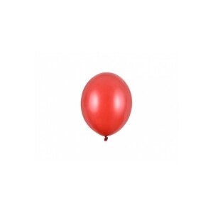 SB5M-007J Party Deco Eko mini metalické balony - 12cm, 10ks Červená