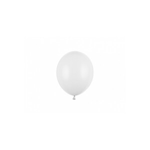 SB5M-008 Party Deco Eko mini metalické balony - 12cm, 10ks Bílá