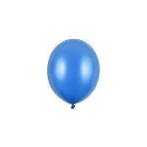SB5M-001 Party Deco Eko mini metalické balony - 12cm, 10ks Světle modrá