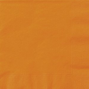 UBROUSKY jednobarevné oranžové  - 33x33cm 20ks