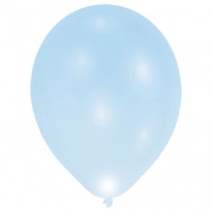 LED balónky latexové modré 5 ks