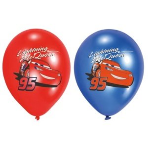 Balónky s potiskem CARS latexové 6 ks 27,5 cm