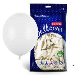 Balónky latexové 27 cm bílý 100 ks