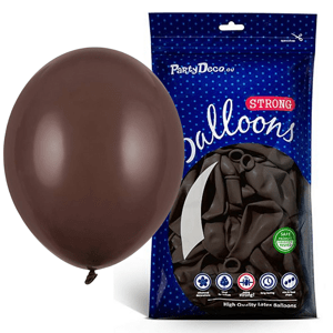 Balónek latexový 27 cm čokoládově hnědá 100 ks