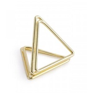 Držáky na jmenovky trojúhelníkové zlaté 2,3 cm