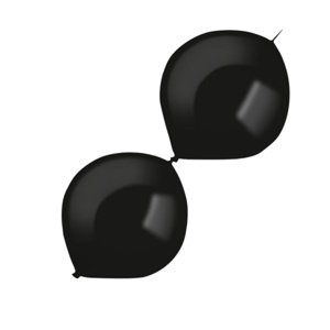 Balónky černé dekoratérské spojovací  100 ks 15 cm/6"