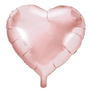 Balónek fóliový Srdce růžové zlato 45 cm