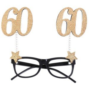 Brýle na oslavu narozenin glitrové "60 let"