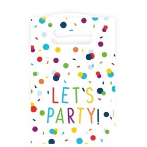 Narozeninová Let's party - sáčky papírové 15,7x23,6 cm 8 ks