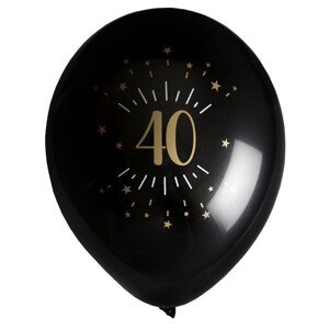 Balónky latexové Sparkling 40 černé 23 cm 8 ks