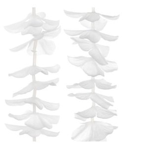 Girlanda květinová bílá 180 cm