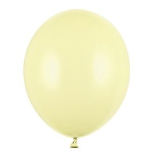 Balónky latexové pastelové světle žluté 23 cm 100 ks