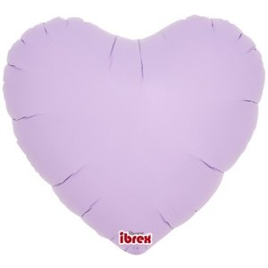 Balónek fóliový Srdce pastelové lila 35 cm 5 ks