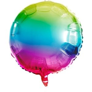 Balónek fóliový Kulatý Yummy Gummy Rainbow 45 cm