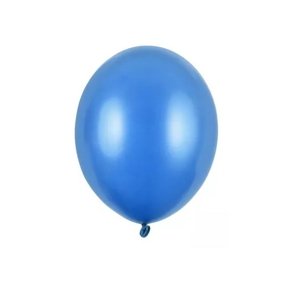 Balónky latexové metalické modré 12 cm 100 ks