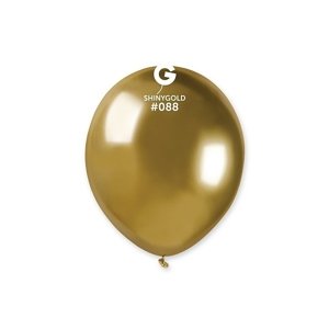Balónky latexové dekorační chromové zlaté 13 cm 100 ks