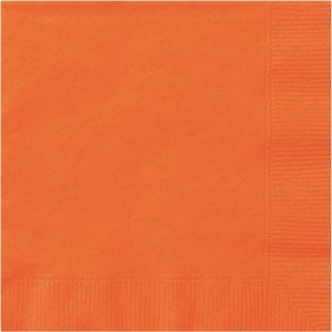 UBROUSKY papírové banketové oranžové 25x25cm 20ks