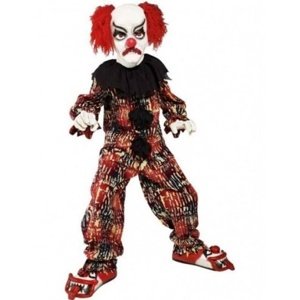 Halloween - Kostým dětský Strašidelný Klaun – velikost M