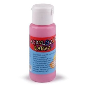 Akrylová barva 60 ml  růžová sv. 1 ks
