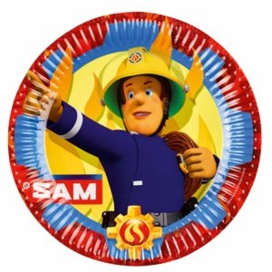 Požárník Sam - Talíře papírové  8 ks - 23 cm