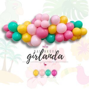 Balónková girlanda set – Flamingo colors 2 m
