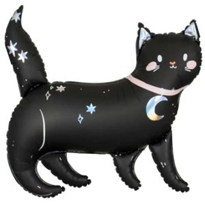 Halloween Happy party – balónek fóliový Kočka černá 81 x 80 cm
