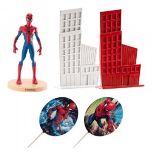 Spiderman  - Set dekorací na dort 5 ks