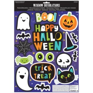 Halloween Happy Friends - Samolepky na okna  17 ks