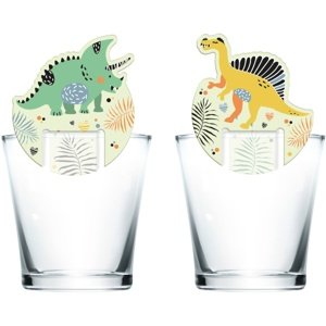 Dino Roars party - Jmenovky na skleničku  6 ks