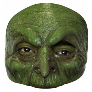 Maska stará čarodějnice zelená