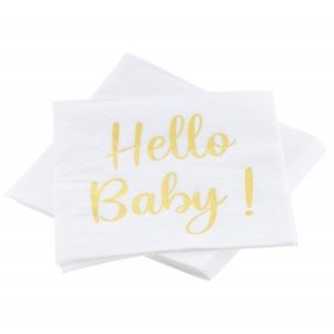 Ubrousky papírové "Hello Baby!" 33 x 33 cm 20 ks