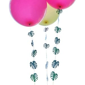 Tropical party - Závěsy na balónky Palmové listy 1 m 5 ks