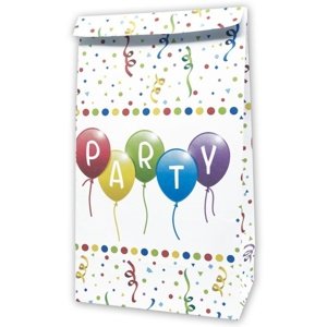 Tašky papírové Happy Birthday Streamers 4 ks