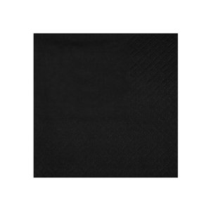 Ubrousky papírové černé 21 x 20 cm 10 ks