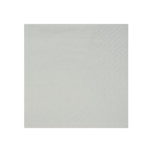 Ubrousky papírové perleťově šedé 21 x 20 cm 10 ks