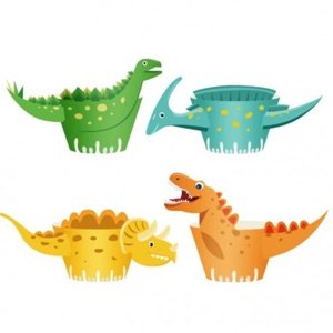 Košíčky na muffinky Dinosauři 8 ks
