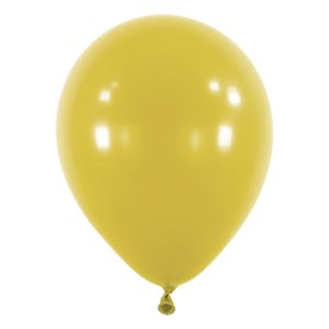 Balónky latexové dekoratérské Fashion Mustard 35 cm 50 ks