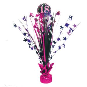Dekorace na stůl fóliová Sparkling růžová  46 cm