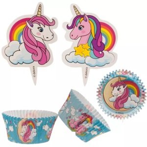 Košíčky na cupcakes se zápichy Unicorn 24 ks