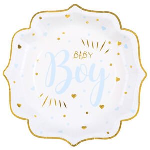 Talíře papírové Baby Boy 21 x 21 cm 10 ks