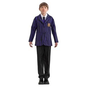 Halloween kostým - chlapecký Wednesday školní uniforma vel. 140