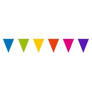 Girlanda vlaječková XL multicolor 10 m