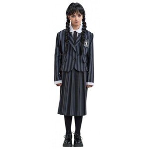 Kostým dívčí Wednesday školní uniforma černá/šedá vel. 152
