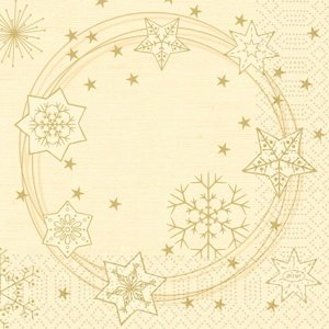 Ubrousky papírové Star Shine Cream 33 x 33 cm 20 ks