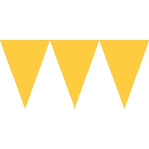 Girlanda vlaječková žlutá 457 x 17,7 cm