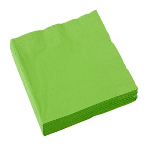Ubrousky papírové zelené Kiwi 33 x 33 cm 20 ks
