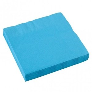 Ubrousky papírové modré Carribean 33 x 33 cm 20 ks